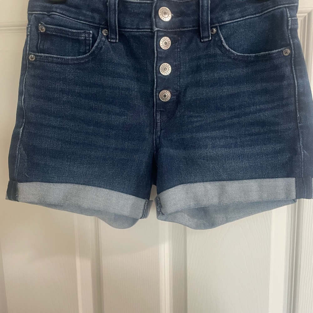 American Eagle Outfitters Dark Blue Jean Shorts Size 6